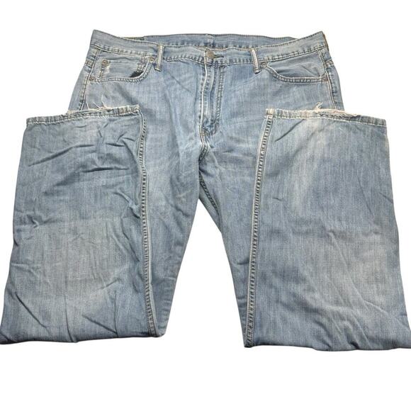 Levi’s 569 Loose Straight Jeans Men’s 36x32 Light Wash Y2K Vintage - Picture 6 of 12